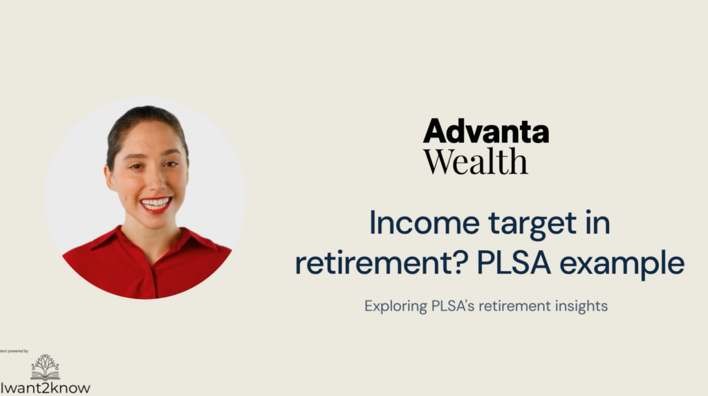 Income in retirement target – PLSA